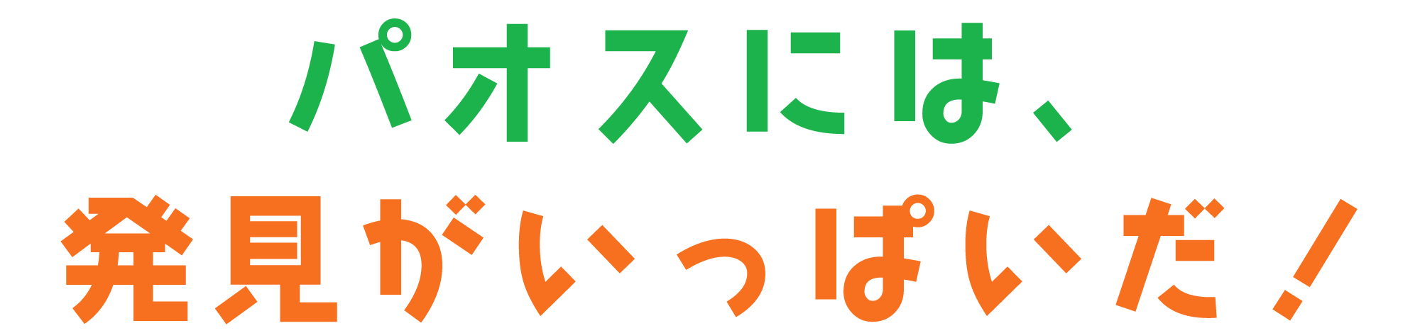 パオスには、発見がいっぱいだ！